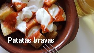 PATATAS BRAVAS RECIPE BY SPANISH COOKING [upl. by Ettennal]