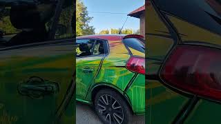 Cartoon Style Car 🇯🇲 tuning sprayart franekmysza zmianakoloru cartoonstyle wrap oklejanie [upl. by Ecyac]