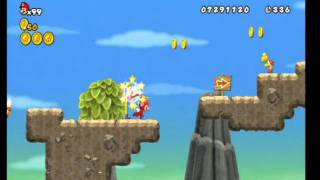 New Super Mario Bros Wii World 64 All Star Coins HD [upl. by Lari]