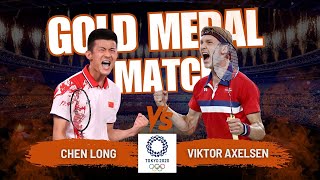 Highlights Badminton Final  Chen Long CHN v Viktor Axelsen DK  Tokyo 2020 Olympics [upl. by Ialocin839]