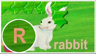 Learn the ABCs quotRquot is for Rabbit  PUZZLE [upl. by Aggarwal544]