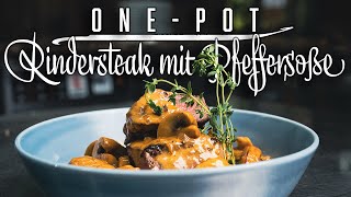 Steak mit Pfeffersoße – Stephan Schnieder kocht [upl. by Ripley]