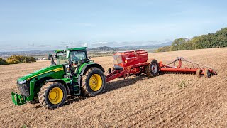 HORSCH AgroVation  CTF Notill sowing 2023  Horsch Avatar 1225 amp John Deere 8R 410 [upl. by Inafets]