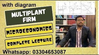 Multiplant firm Monopoly Microeconomics with diagram  Must watch before exam [upl. by Hocker]