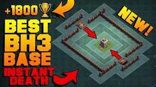 BEST Builder Hall 3 Base w PROOF  NEW CoC BH3 ANTI GIANT BUILDER BASE  Clash of Clans [upl. by Boff]