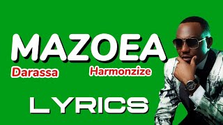 Darassa ft Harmonize  Mazoea Lyrics Video [upl. by Juna]