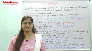 16 IR Spectroscopy  Introduction to Infrared IR Spectroscopy  Instrumental Method of Analysis [upl. by Elylrac]