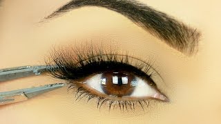 TRY THIS Easiest Way to Apply False Eyelashes [upl. by Mathe]