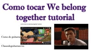 Como tocar we belong together tutorial [upl. by Albertina]