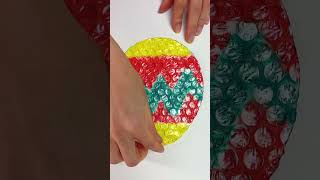 Cute Bubble Wrap Painting Fun for Kids 🎨 [upl. by Sullecram588]