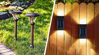 Top 10 Best Outdoor Solar LED Lights for Your Home [upl. by Gambell]