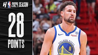 Klay Thompson is BACK 28 PTS amp 6 THREES vs Heat 🔥 FULL Highlights [upl. by Elyrrad587]