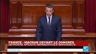 REPLAY  Discours dEmmanuel Macron devant le Congrès à Versailles [upl. by Strader622]