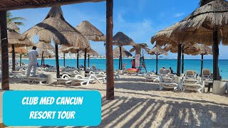 Vibrant Escapes  Club Med Cancun AllInclusive Resort Tour  Trips with Angie [upl. by Atteinotna922]