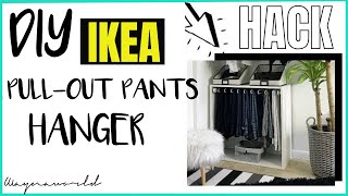 IKEA HACK  DIY Ikea Komplement Pullout Hanger Pax Wardrobe [upl. by Larisa134]