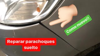 Reparar parachoques AUTO caído O ROTO LO DEJAMOS COMO NUEVO✅✅✅✅ [upl. by Shaffert]