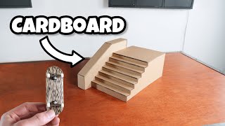 DIY Cardboard Fingerboard Stair Set [upl. by Rahas687]