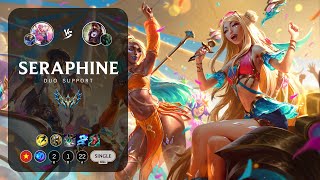 Seraphine Support vs Lulu  VN Challenger Patch 143 [upl. by Chesna]