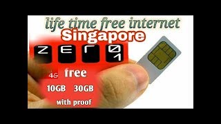 HOW TO BOOK ZERO1 SIM CARD Singapore IN ONLINE WITH YOUR MOBILE [upl. by Ynohtnacram]