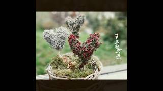 Herzen aus Heide und Stacheldrahtpflanze easy einfach diy tutorial nature tutorial [upl. by Chally]