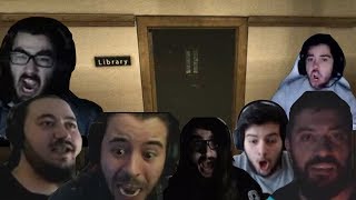 Yayıncıların Outlast Kütüphane Kapısı Jumpscare Tepkileri [upl. by Oj239]