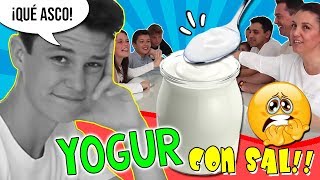 ¡¡YOGUR con SAL challenge con NENO amp FAMILY 🤮 Reto del YOGUR SALADO y si pierdes DULCES MEXICANOS [upl. by Sandstrom959]