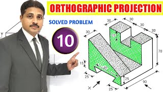 ORTHOGRAPHIC PROJECTION IN ENGINEERING DRAWING IN HINDI Part10 TIKLESACADEMYOFMATHS [upl. by Jurdi]