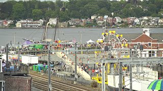 EarthCam Live New London CT  Sailfest Fireworks [upl. by Philis183]