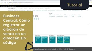 Cómo registrar un albarán de venta en un almacén con un producto sin código de seguimiento [upl. by Yllah134]