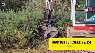 Broyeur forestier pour pelle de 7 à 15 T  NEWLOC [upl. by Redlac929]