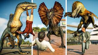 Human hunting and Eating Animations of All Dinosaurs amp Pterosaurs  quot Funny Rag dolls quot  JWE 2 [upl. by Sosthenna]