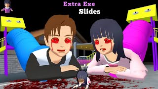 Baby Yuta Mio Haunteds in Extra Exe Slides😰 Sakura School Simulator Drama 👺 [upl. by Opiuuk]