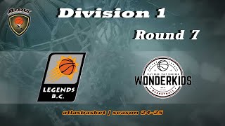 Atlasbasket  Div 1Round 7  LEGENDS vs WONDER KIDS [upl. by Hegyera]