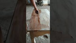 Plamir Wood filler meja ✅woodworking carpentry kerjakayu pengerjaankayu kerajinankayu [upl. by Amias]