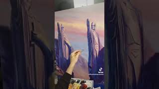 The Argonath lordoftheringsart art painting [upl. by Macy366]