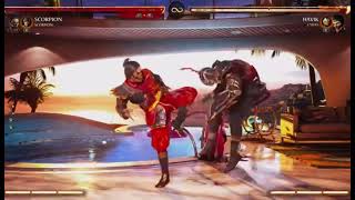 Mortal Kombat 1 golden scorpion and helfire scorpion tutorials part 4 combos [upl. by Nart]