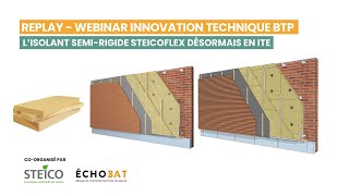 Replay webinaire Steico x Échobat – Isolation de façade avec STEICOflex [upl. by Ecnarrot]