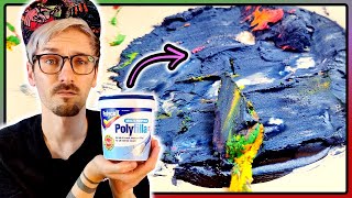 Making Super THICK Paint With Polyfilla  Textured Art With Polyfilla [upl. by Adelia812]