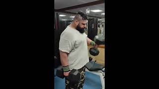 Iranian Hulk workout and training Iranian hulk VS Martyn Ford [upl. by Vidovic]