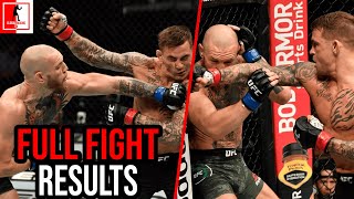 Dustin Poirier Vs Conor McGregor 2 UFC 257 Full Fight Results [upl. by Lyrej]