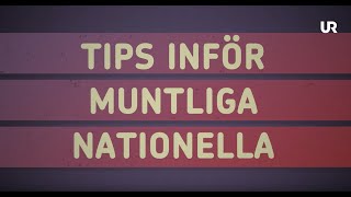 Tips inför muntliga nationella [upl. by Delcina]