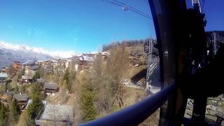 La Plagne Les Arcs Montchavin PeiseyVallandry  Téléphérique TPH Vanoise Express cable car [upl. by Asiaj]