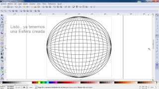 Esfera o globo terraquio Tutorial Inkscape [upl. by Nicolas]