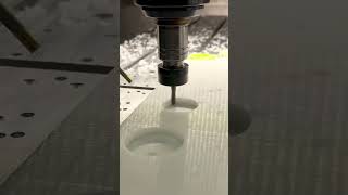 6mm Aluminium End Mill Outlining a Circle  CNC CNCMachine [upl. by Emeric377]