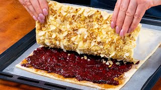 The familys favorite recipe Puff pastry dessert in just 10 minutes [upl. by Nennek]