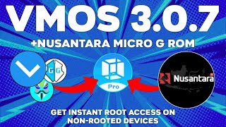 VMOS Pro Root v307  Custom ROM Nusantara MicroG Edition [upl. by Ursulina812]