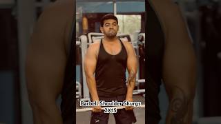 How to PROPERLY perform BARBELL SHOULDER SHRUGS gymmotivation shortfeed shortsviral viralreelsl [upl. by Ahcarb929]