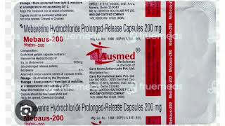 Mebaus 200 Capsule Mebeverine Hydrochloride ProlongedRelease Capsules 200 mg [upl. by Ardy]