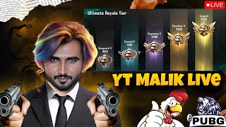 Ultimate Royal Rank Push With Yt Malik Live Pubg Mobile bgmi pubg customs [upl. by Holbrook]