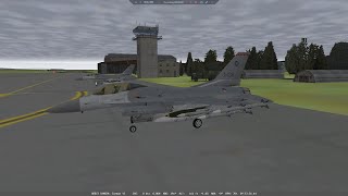 Falcon 4 Allied Force 2005  F16MLU  4xMiG29SM downed  Factory wasnt destroyed [upl. by Aiuhsoj]